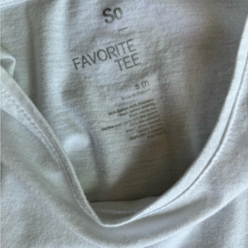girls SO favorite tee white long sleeve size 7 - Picture 4 of 4